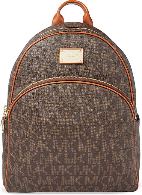 brown leather fanny pack for women michael kors|Michael Kors large backpack women.